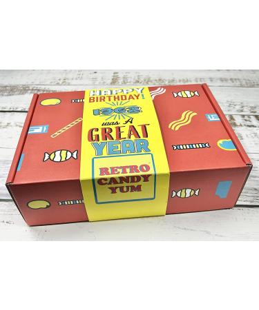 Retro Candy Yum 1962 60th Birthday Gift Box - Nostalgic Mix for Mom or Dad - 60th Gift Ideas for Men/Women Born in 1962 - Buy Online on GoSupps.com