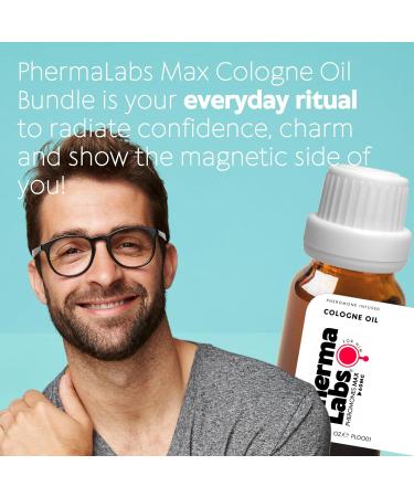 PHERMALABS Pheromones MAX Cologne - Most Potent Pheromone Infused for Ultimate Allure 1oz bottle (Scent Number 1 oil bottle 10mL ) - Buy Online on GoSupps.com