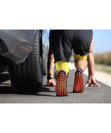 Rainbow Neo ABS Sport Socks - Neon Sneaker Stopper Socks for Men & Women - Size 39-41 - Black & Blue - Buy Online on GoSupps.com