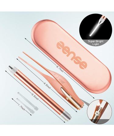 Owl Ear Premium 14-Piece Ear Wax Removal Tool with LED Light - Cute Animal Ear Picks Spoon Digger Scoop for Humans, Rose Gold - Buy Online on GoSupps.com