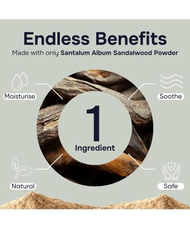 Davis Finest Organic Sandalwood chandan face mask pure and natural beauty face mask for radiant moisturizing and smooth skin 250 g 250 g 250 g 1er Pack - Buy Online on GoSupps.com