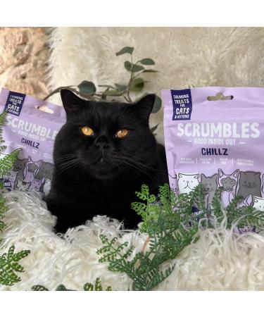 Scrumbles Chillz Cat Calming Treats 60g - Natural Anxiety Relief for Cats - Buy Online on GoSupps.com