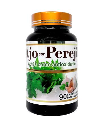 Productos El Colibri AJO con Perejil (Garlic and Parsley Extract) 500mg 45 Servings