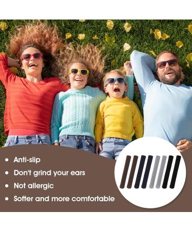 16 Pieces Eyeglass Ear Cushions Soft Knitted Cotton Anti Slip Temple Pads Eyeglass Temple Tips Eyeglass Pads Behind The Ear Eyewear Retainer Glasses Arm Sleeve for Glasses Sunglasses 4 Colors - Buy Online on GoSupps.com