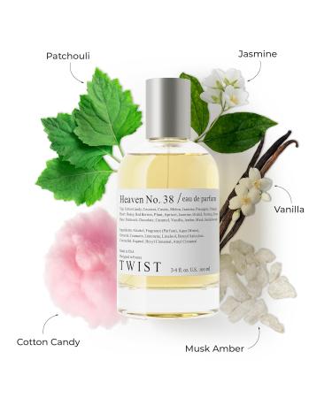 Twist - Heaven No. 38 - Eau De Parfum Inspired by Angel Long-Lasting Perfume For Women Paraben Free Vegan Clean Ingredients Fragrance Spray 100 ml | 3.4 fl. oz. Heaven No. 38 - Inspired by Angel 3.4 Fl Oz (Pack of 1) - Buy Online on GoSupps.com