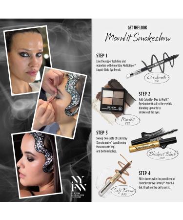 Revlon ColorStay Brow Fantasy 104 Dark Brown - All In One Eyebrow Powder Pencil & Shaping Gel | Smudge-Proof 16HR Long-Lasting Full Brows - Buy Online on GoSupps.com