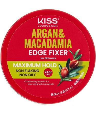Kiss Colors & Care Argan & Macadamia Edge Fixer Maximum Hold KAME067 (2 PACK) - Buy Online on GoSupps.com