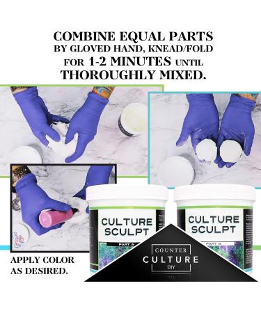 Counter Culture DIY Sculpt 2 Part Modeling Compound - 16 oz, VOC Free Artist Clay - No Baking Required - Buy Online on GoSupps.com