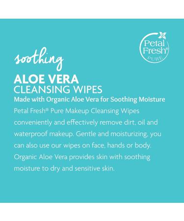 Petal Fresh Aloe Vera Makeup Removing Towelettes - Vegan & Cruelty Free (60 count) - Buy Online on GoSupps.com