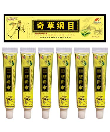 LINGXIN 6PCS Chinese Herbal Eczema Psoriasis Creams Dermatitis and Eczema Pruritus Psoriasis Ointment
