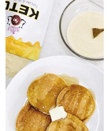 Keto Pancake & Waffle Mix | Fluffy, Gluten-Free, Grain-Free, Dairy-Free | Low Carb & Sugar-Free | Just Add Water | 3g Net Carbs | Baking Mix for Pancakes, Waffles, Cupcakes, Bread | English Muffins - Buy Online on GoSupps.com