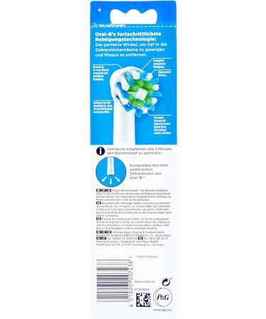 Oral-B CrossAction White Replacement Toothbrush Heads (Pack of 4) - Buy Online on GoSupps.com