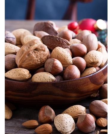 Premium Mixed Nuts in Shell 8lb Box - Walnuts, Pecans, Almonds, Hazelnuts, Brazil Nuts - 8lb Pack - Anna and Sarah - Buy Online on GoSupps.com