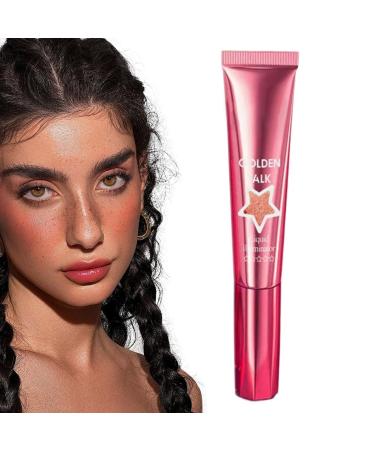 Dgayaeic Shimmering face highlighter liquid highlighter makeup 18ml lightweight liquid highlighter - Long-lasting moisturizing makeup highlighter for a radiant glow