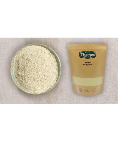Organic Millet Flour 500g - Raw Vegan GMO-Free - Certified Organic Alternative to Wheat Flour - Thames Organic - Buy Online on GoSupps.com