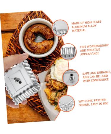 Ciieeo Oil Pier Mold Shrimp Fried Food Mould Waffle Mold Snacks Non-Stick Snack Mold Fudge Cooking Utensils 7X6.3X2CM Silver - Buy Online on GoSupps.com