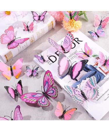 WILLBOND 24 Pieces Small Realistic Colorful Butterfly Hair Clips - Handmade 90s Barrettes for Women and Girls in Pink - Hair Accessories - Buy Online on GoSupps.com