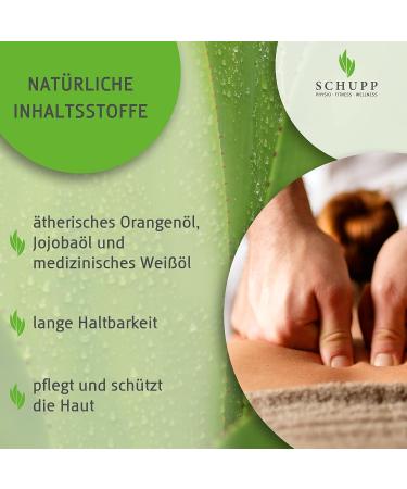 Buy Schupp Massage Oil Orange 200ml - Stimulating & Nourishing Oil for Perfect Gliding - Premium German Quality - Shop Now! - Buy Online on GoSupps.com