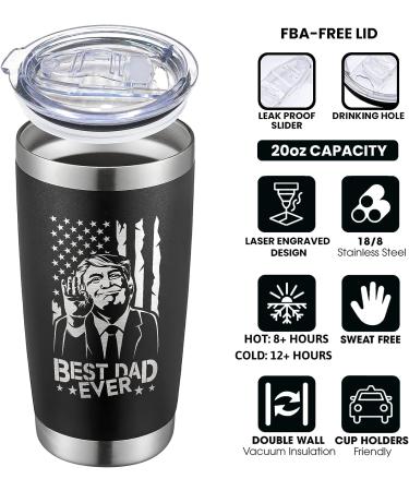 Dad Gifts - Engraved 20 Oz Tumbler for Father's Day and Birthday - Gift Ideas for Dad from Daughter, Son, Kids - Buy Online on GoSupps.com