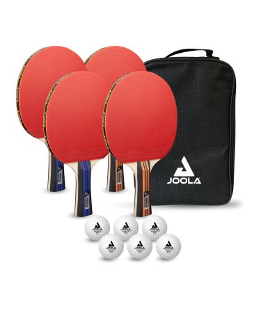Set de 6 raquettes ping-pong plastique