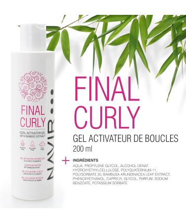 NAVIR Professional | FINAL CURLY Curl Activator Gel for Curly Hair with Bamboo Extract - 200ml - Buy Online on GoSupps.com