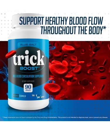 Blue Salt Trick Boost - Our Best Blood Flow Supplement - Poor Circulation Support - Better Blood Flow Care - Blood Circulation Titan Boost Dietary Supplement - Advanced Blood Flow 7 Simple Salt Trick 1 - Buy Online on GoSupps.com