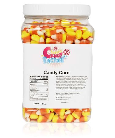 Sarah's Candy Factory Candy Corn in Jar, 3 Lbs 3 Pound (Pack of 1)