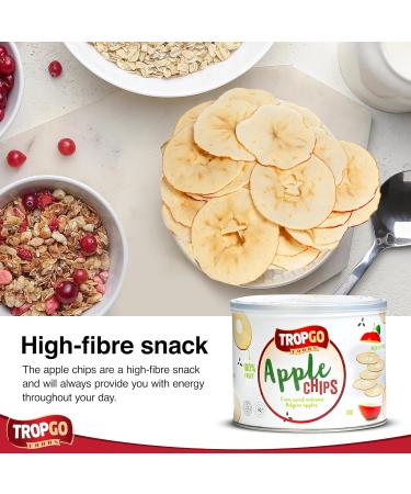 Tropgo - Belgium Apple Chips - 100% Fruit - Natural Healthy Snack - Fresh Red Apple Crisps 35gr - Recyclable Tin Fresh lock seal (1-Pack Red) Red 1-Pack - Buy Online on GoSupps.com