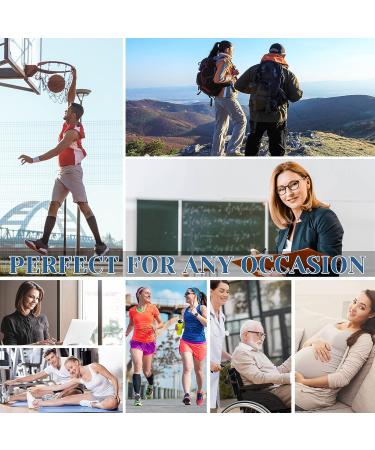 Ktinnead 20-30mmHg Knee High Compression Socks for Men and Women - Open Toe, Opaque, Beige (Large) - Buy Online on GoSupps.com