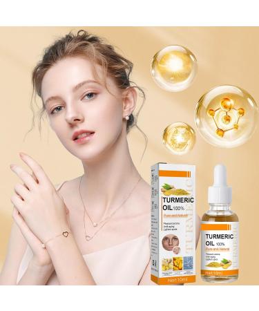Turmeric Oil Facial Serum Turmeric Spot Correcting Serum & Illuminating Serum improves dullness diminishes spots improves skin tone moisturises and illuminates suitable for all skin type (10ML) - Buy Online on GoSupps.com