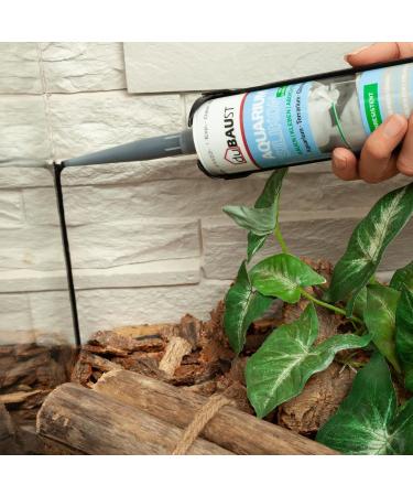 Dubaust Saq24 Aquarium Silicone 310ml - Best Black Adhesive for Freshwater & Saltwater Aquariums | Perfect for Terrarium Glass Constructions - Buy Online on GoSupps.com
