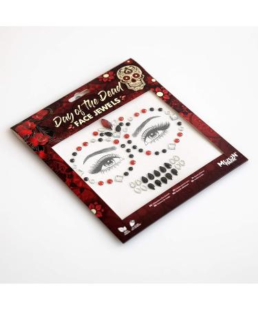 Face Jewels by Moon Terror - Festival Body Gems, SFX Crystal Makeup & Eye Glitter Stickers - Temporary Tattoo Jewels for Special Effects (Day of the Dead) - Buy Online on GoSupps.com
