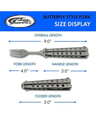 SZCO Supplies 9 Silver Butterfly Travel/Camping Fork (211520-SL) - Buy Online on GoSupps.com