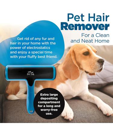 PETSOLE Pet Hair Remover Roller - Reusable Lint Remover for Dog & Cat Hair - Large Zero-Waste Fur Remover Tool for Furniture, Couch, Car Seats, Bedding - Convenient Pet Bed Hair Compartment - Buy Online on GoSupps.com