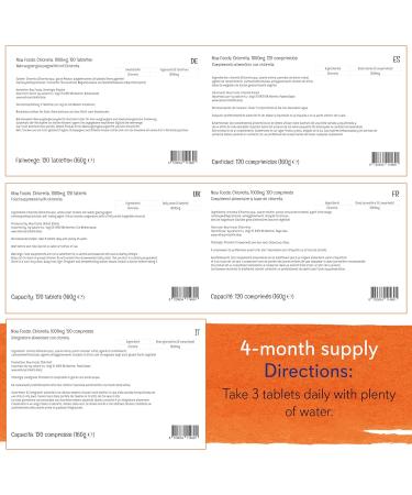 Now Foods Chlorella 1000mg Tablets - 120 Vegan, Non-GMO, Lab-Tested, Soy Free & Gluten Free - Buy Online on GoSupps.com