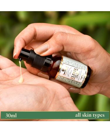 Organic Gotu Kola & Ginseng Vitamin C Facial Serum - Fast Absorbing Beauty Elixir for Dark Circles - All Skin Types 1.1 fl. oz - Buy Online on GoSupps.com