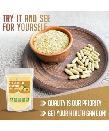 XPRS Nutra Soy Lecithin Powder - Food Grade Vegan Fat Emulsifier for Cooking & Baking - 4 oz - Buy Online on GoSupps.com