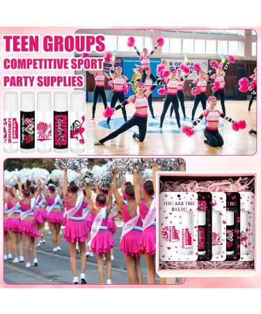 Loopeer 30 Pcs Pink Velantine Cheers Lip Balm Cheer Teams Gifts Bulk Cheerleaders Party Stuff Cheerleading Camp Gifts Bulk for Cheerleaders Velantine Party Favors Stocking Stuffers - Buy Online on GoSupps.com