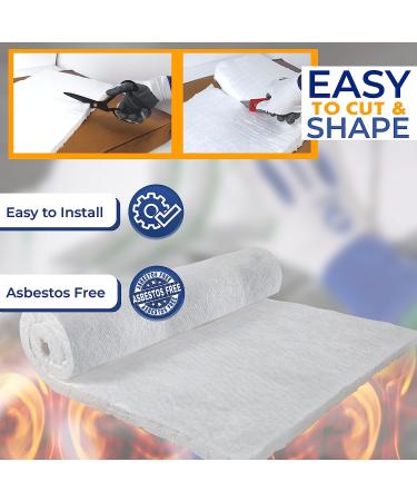 Simond Store Ceramic Fiber Blanket 8# Density - 2300F, 2 x 24 x 12 - High Temp Insulation for Forge, Furnace, Stove, Kiln, Oven & Dishwasher - Buy Online on GoSupps.com