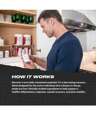 TB12 Recover - Premium Natural Recovery Supplement | Muscle Recovery & Joint Mobility with Tart Cherry Curcumin & More - Buy Online on GoSupps.com