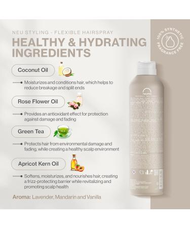 NEUMA Neu Styling Flexible Hair Spray 9 Fl. Oz. Hairspray for Women with Lavender Mandarin & Vanilla Scent Flexible Hold Styling Hairspray - Buy Online on GoSupps.com