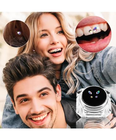 Burfy 4PCs Tooth Crystal Decorations - Colorful Tartar Gems for DIY Nail & Teeth Beauty | International Shipping - Buy Online on GoSupps.com