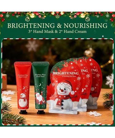  HapDeFu Exfoliating Glove Professional Hand Care Christmas Kit with 3 Hand Masks and 2 Hand Creams Intense Repair to Soften Skin - Buy Online on GoSupps.com