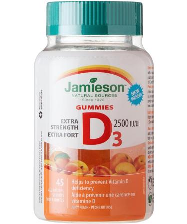 Jamieson Extra Strength Vitamin D3 Gummies & Magnesium Gummies - Cranberry Grape Flavour 60 Count (Pack of 1) VITAMIN + SUPPLEMENT 9204 - Buy Online on GoSupps.com