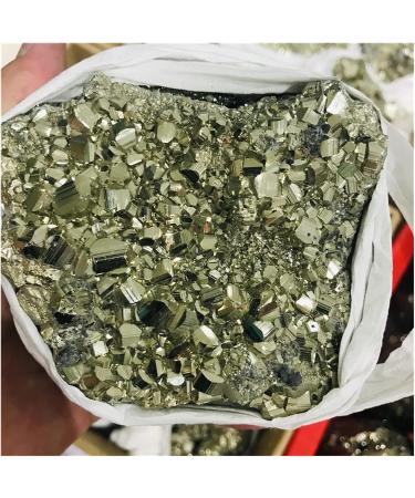 Crystal Rough Natural Crystal Rough Natural Pyrite Ore Copper Pyrite Specimen Chalcopyrite Crystal Rock Stones Cluster Collection Stone Decoration (Size : 350-400g) - Buy Online on GoSupps.com