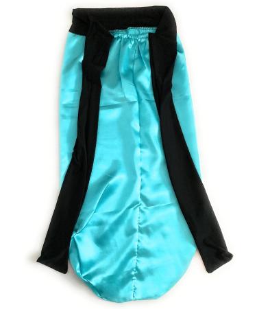 YUPs Long Silk Satin Adjustable Hair Bonnet for Long Hair and Braids - Blue - Buy Online on GoSupps.com
