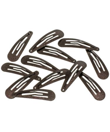 Hair-Minded Anti-Slide Grip Hair Clips - 12 Brown Shimmering Clips with Storage Box (Pink) - Best for Secure Styling - Buy Online on GoSupps.com