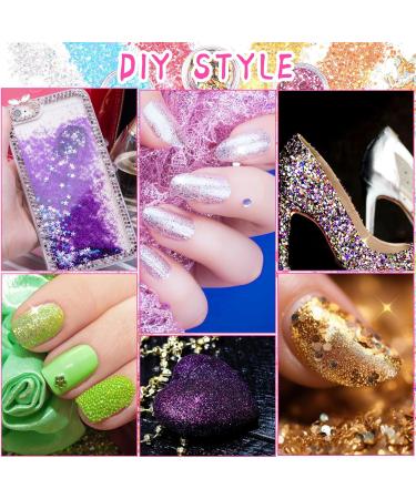 Simarro 24 Colors Glitter Sequin Set - Festival Face & Body Glitter for Halloween Makeup Nails Hair & DIY Crafts - Buy Online on GoSupps.com