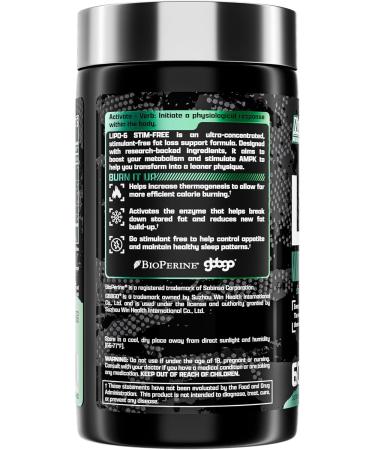 Nutrex Research LIPO SIX Stim-Free Metabolism & Appetite Support Supplement Reduce Hunger | Non-Stimulant Weight Management Supplement for Women and Men 60 Servings - Buy Online on GoSupps.com