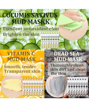 Clay Mask Face Mask Set - Mud Mask Skincare Set - Dead Sea Clay Mask Face Masks Minerals Mud Mask for Deeply Cleansing Detoxing - Mud Mask Reducing Acne Pores & Whiteheads - Face Masks Skincare - Buy Online on GoSupps.com